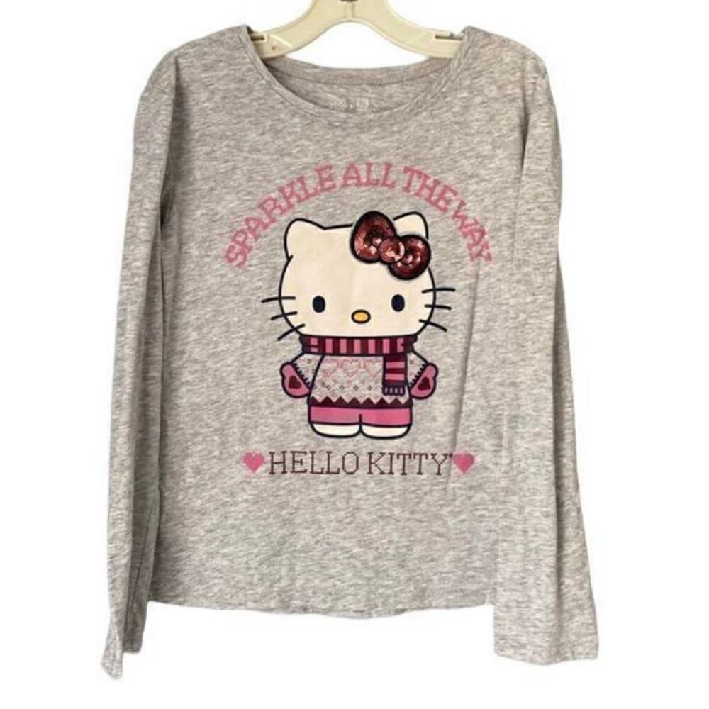 Granimals hello kitty sparkle all the way sequin long sleeve T-shirt S/7